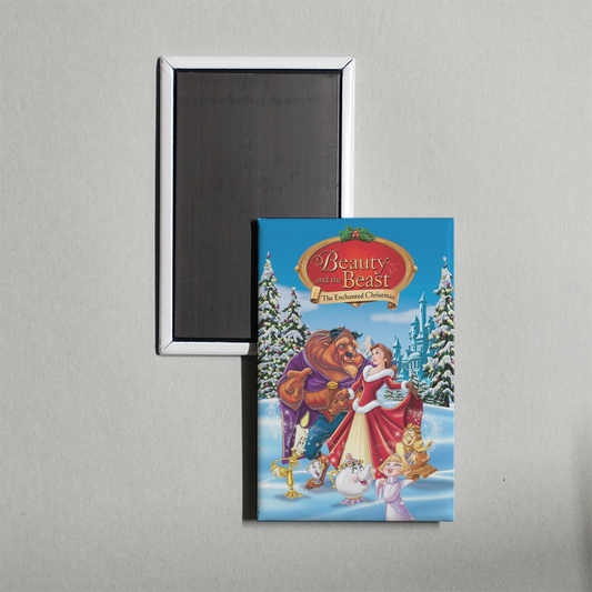 Beauty and the Beast The Enchanted Christmas Mini Movie Fridge Magnet