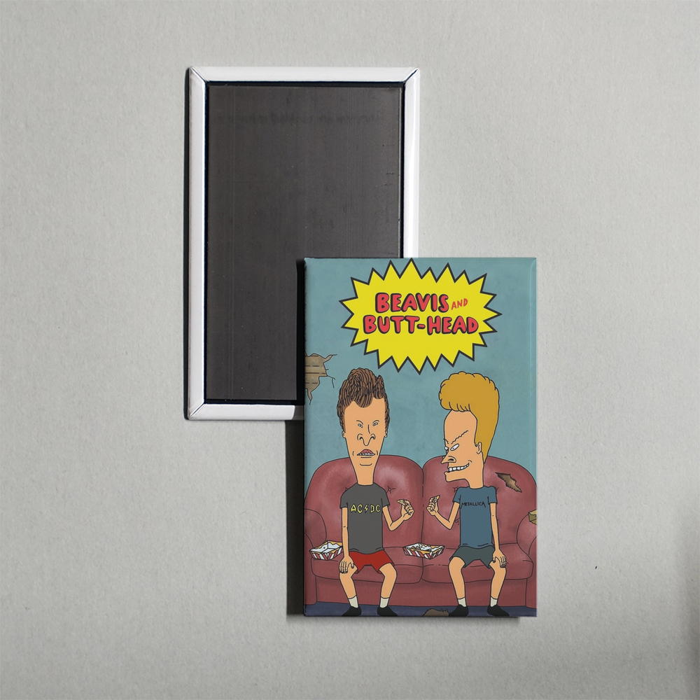 Beavis and Butt-Head TV Show Fridge Magnet