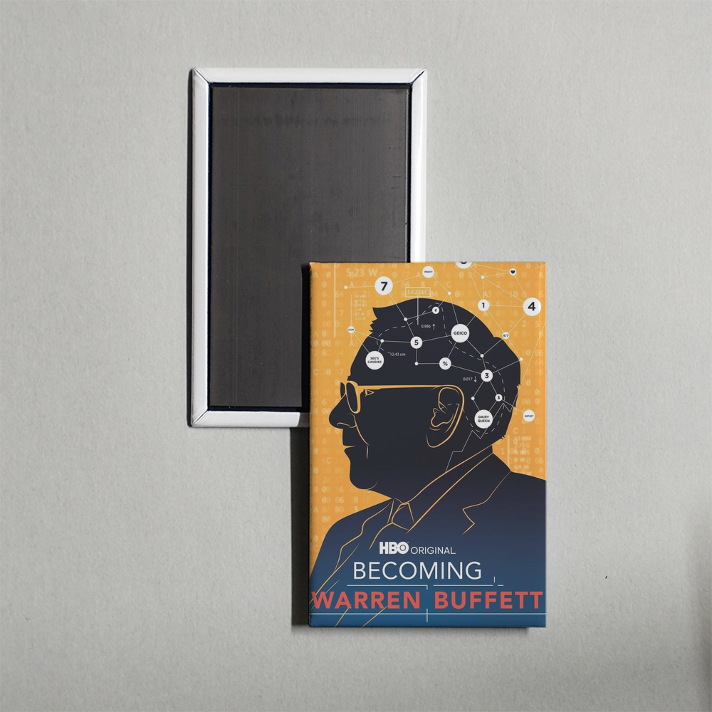 Becoming Warren Buffett Mini Movie Fridge Magnet