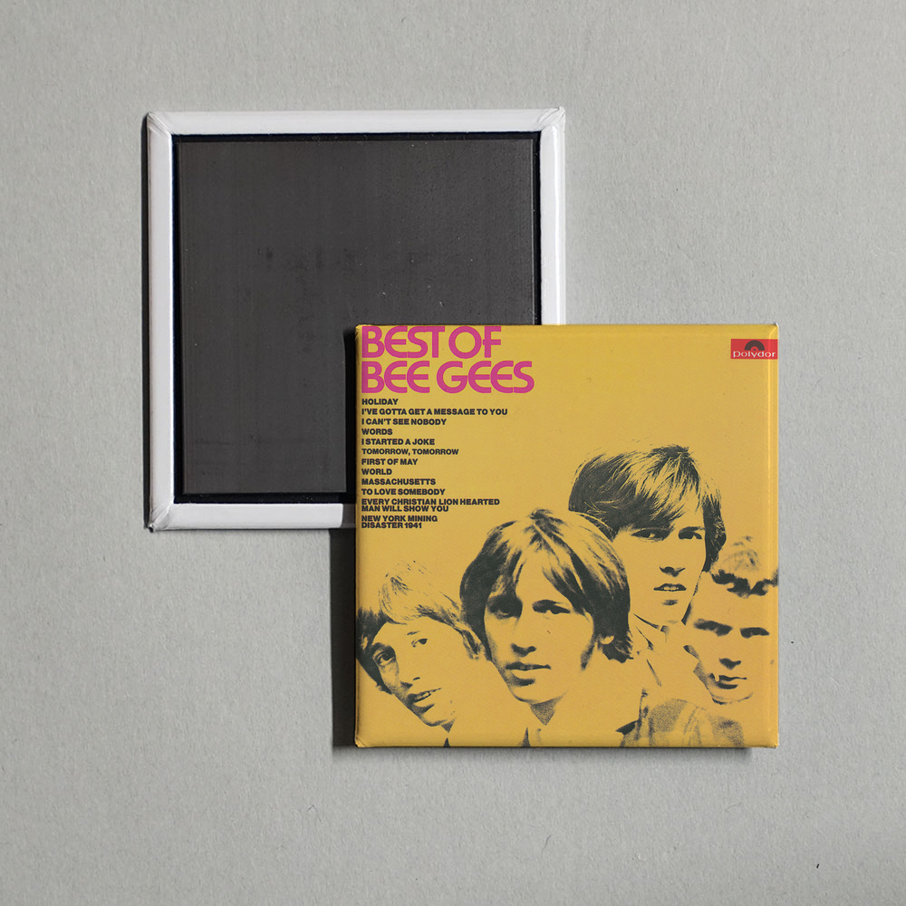 Bee Gees - Best Of Bee Gees Album Cover Fridge Magnet