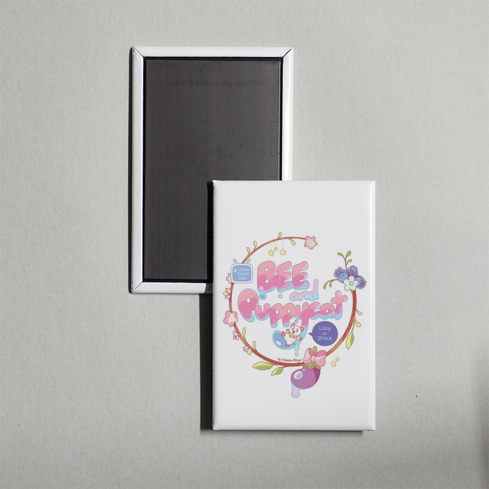 Bee and PuppyCat Lazy in Space TV Show Fridge Magnet