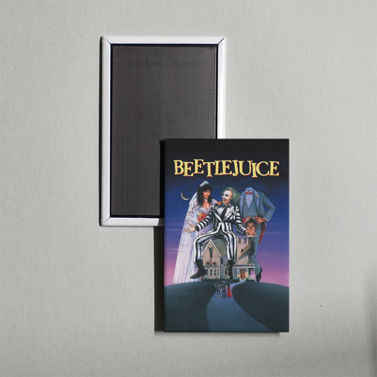Beetlejuice Mini Movie Fridge Magnet
