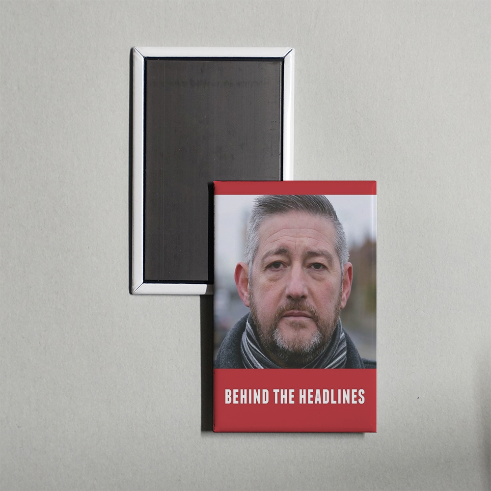 Behind the Headlines Mini Movie Fridge Magnet