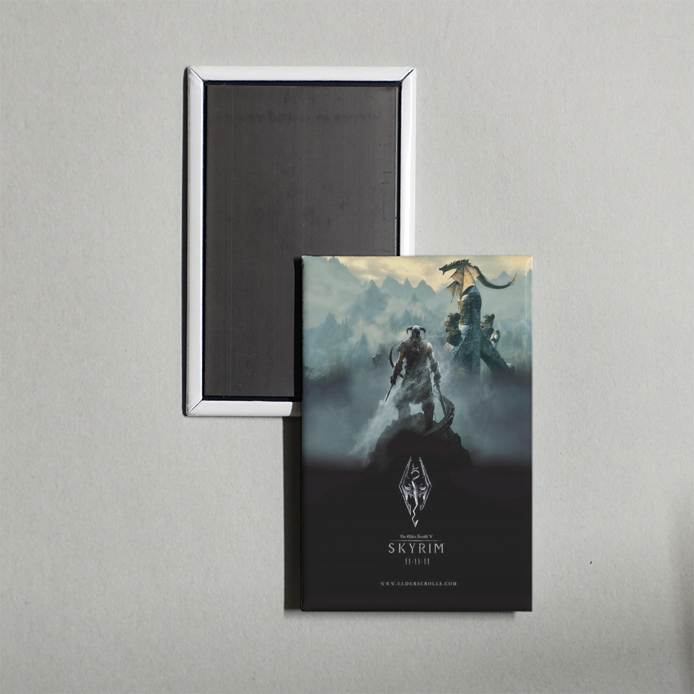 Behind the Wall The Making of Skyrim Mini Movie Fridge Magnet