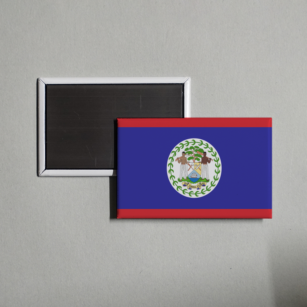 Belize Flag Fridge Magnet