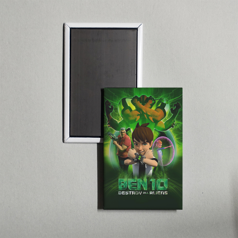 Ben 10 Destroy All Aliens Mini Movie Fridge Magnet