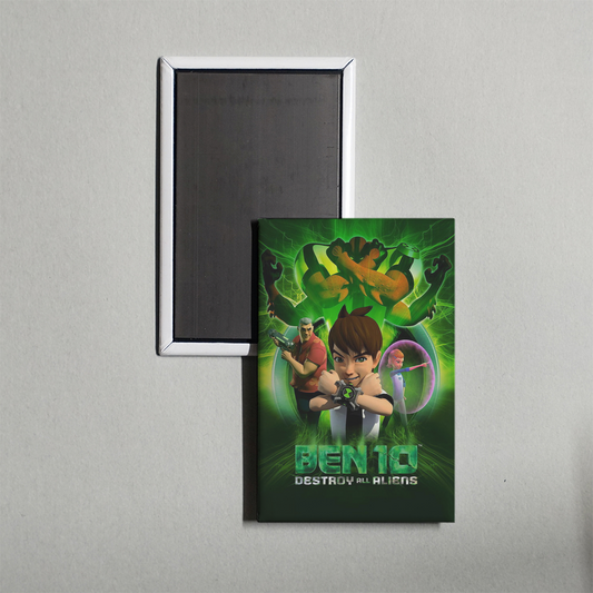 Ben 10 Destroy All Aliens Mini Movie Fridge Magnet