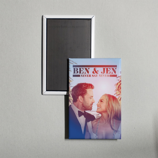 Ben Affleck & Jennifer Lopez Never Say Never Mini Movie Fridge Magnet