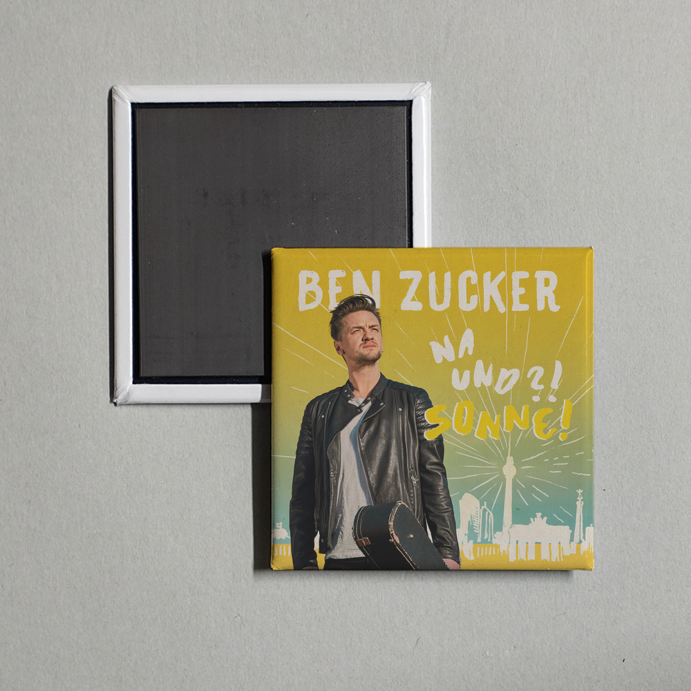 Ben Zucker - Na und! Sonne! Album Cover Fridge Magnet
