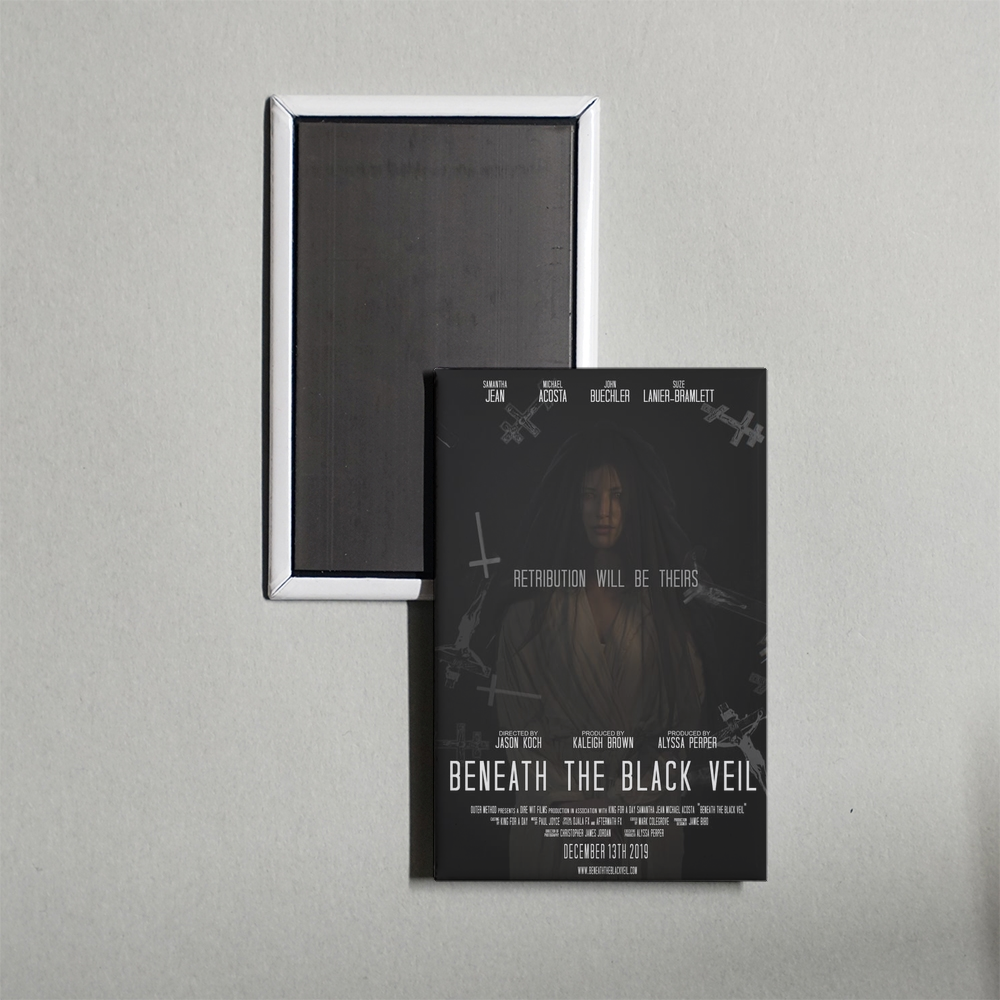 Beneath the Black Veil Mini Movie Fridge Magnet