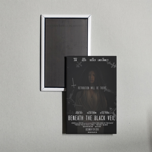 Beneath the Black Veil Mini Movie Fridge Magnet
