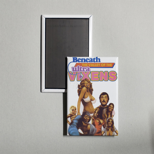 Beneath the Valley of the Ultra-Vixens Mini Movie Fridge Magnet