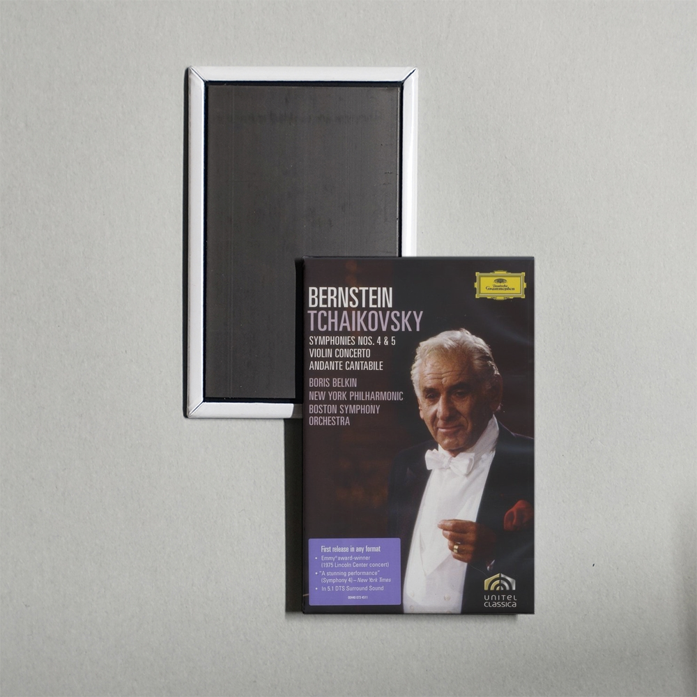 Bernstein Tchaikovsky Symphonies No. 4 & 5 Mini Movie Fridge Magnet