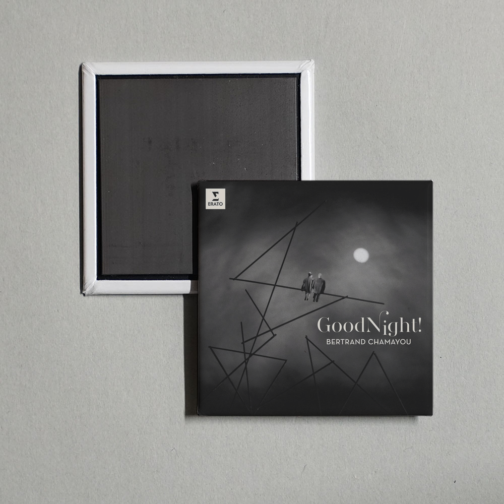 Bertrand Chamayou - Good Night! Album Cover Fridge Magnet