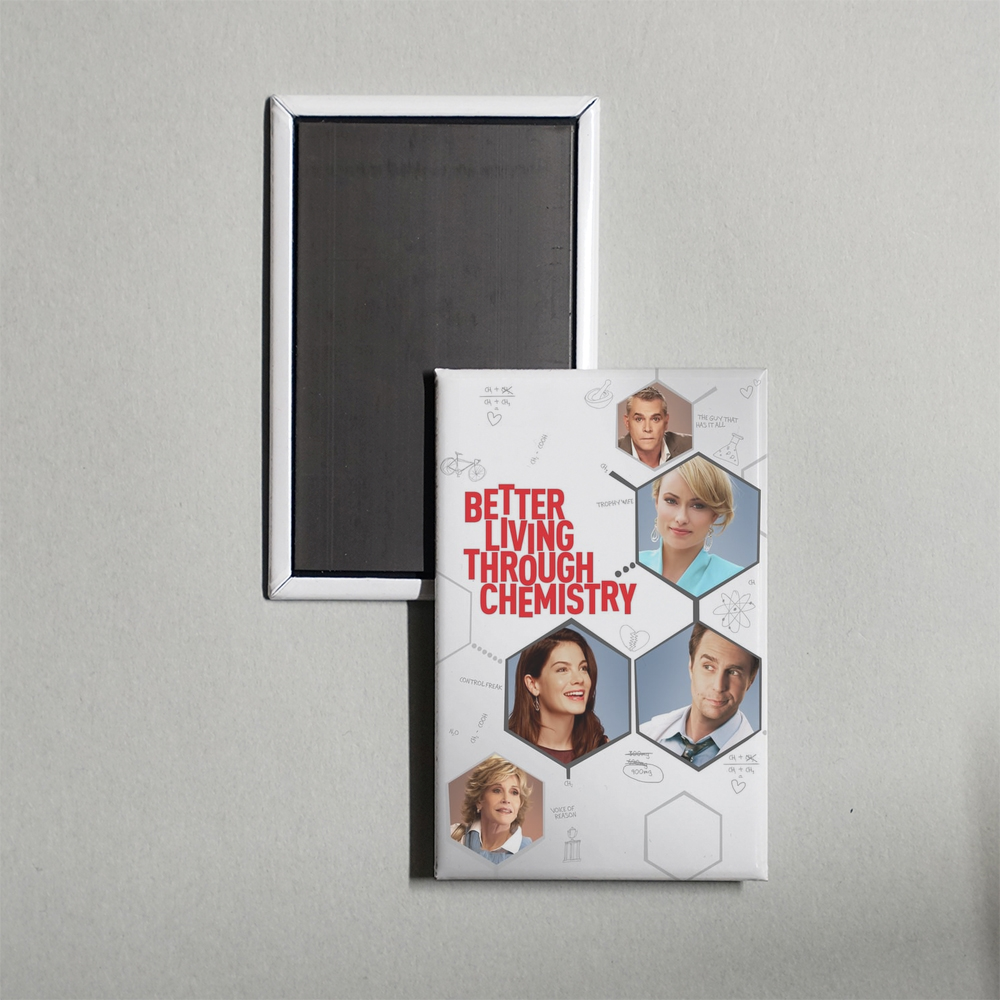 Better Living Through Chemistry Mini Movie Fridge Magnet