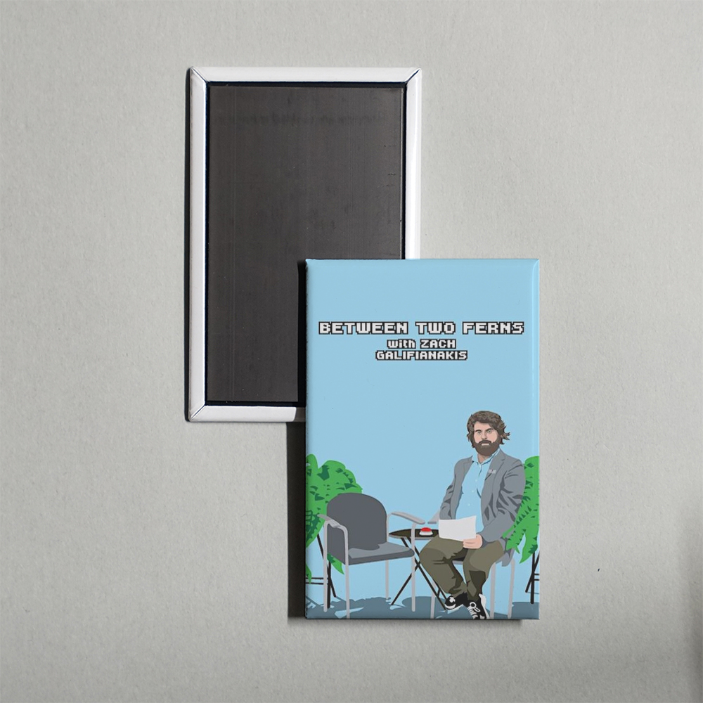 Between Two Ferns with Zach Galifianakis TV Show Fridge Magnet