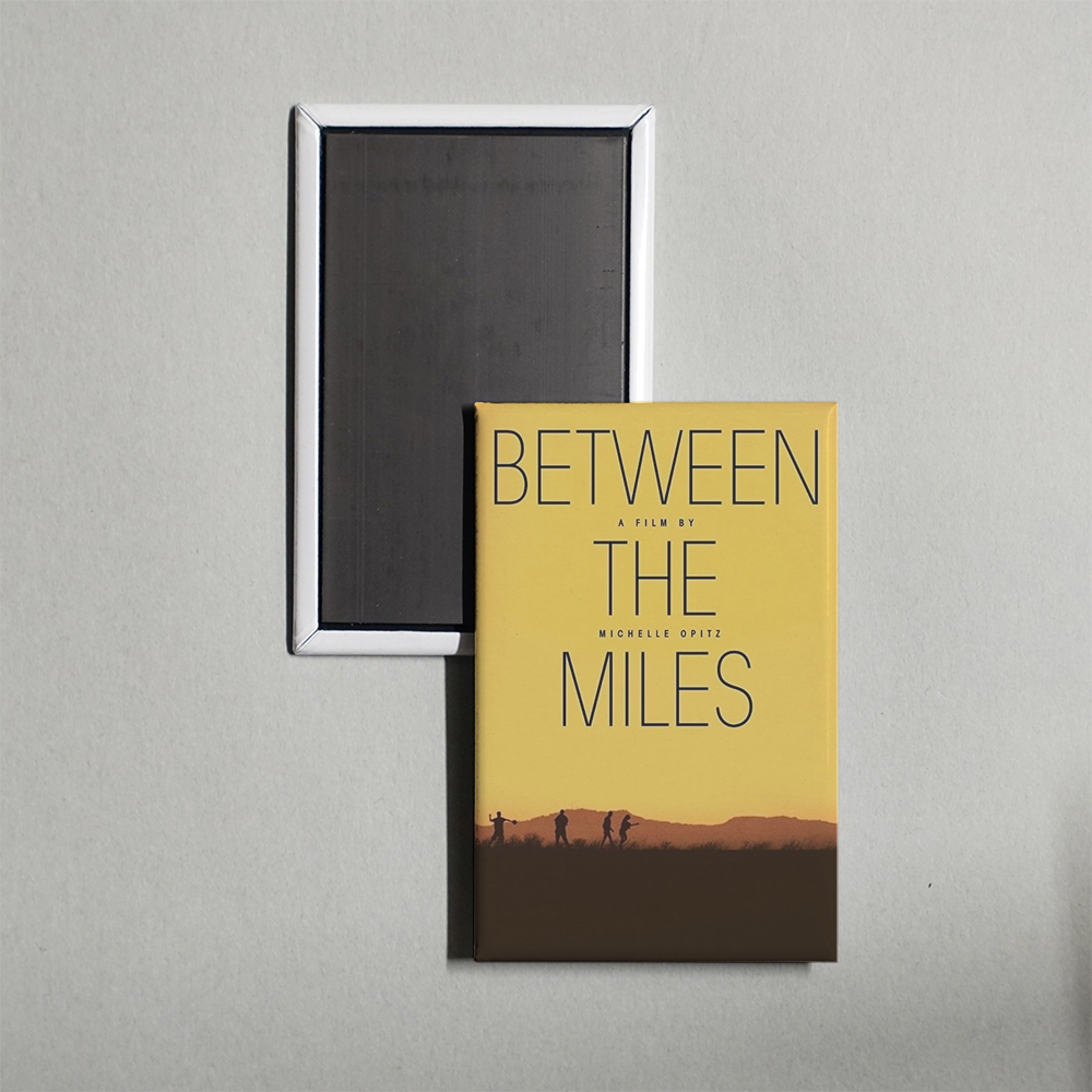 Between the Miles Mini Movie Fridge Magnet
