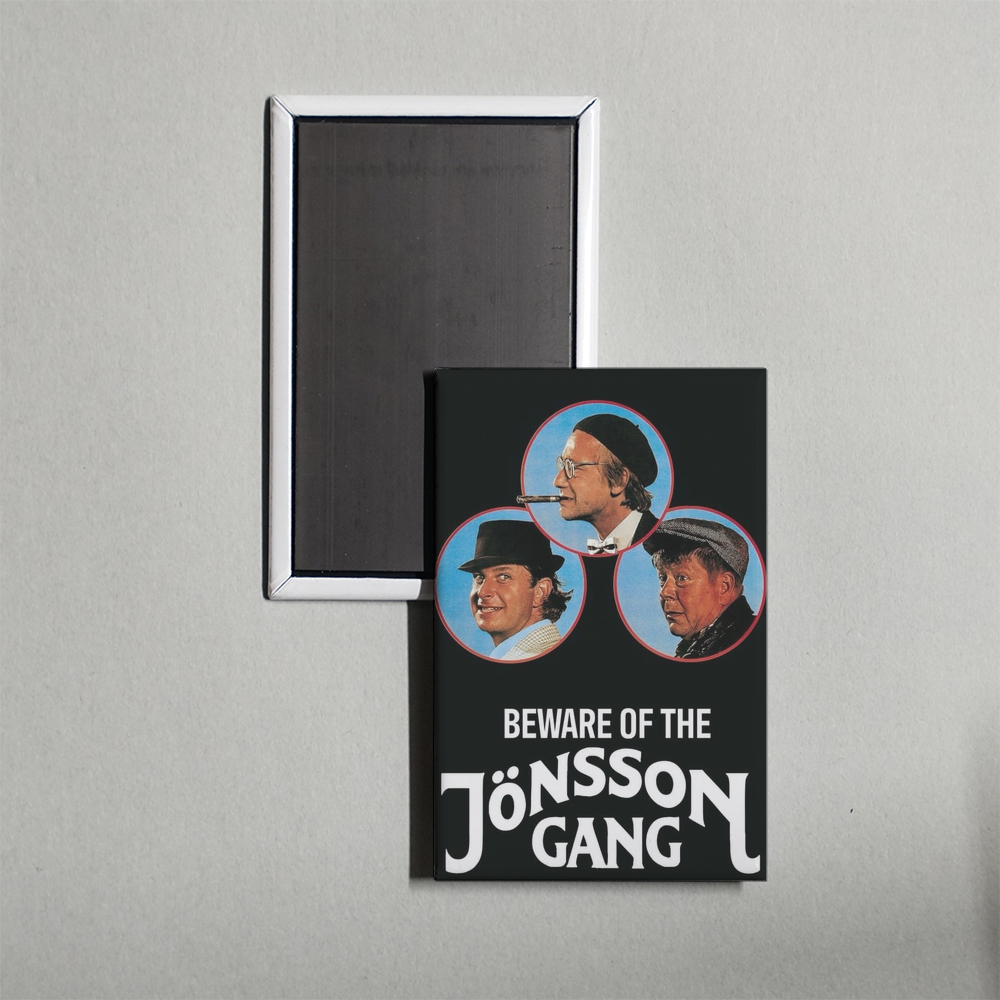 Beware of the Jönsson Gang Mini Movie Fridge Magnet
