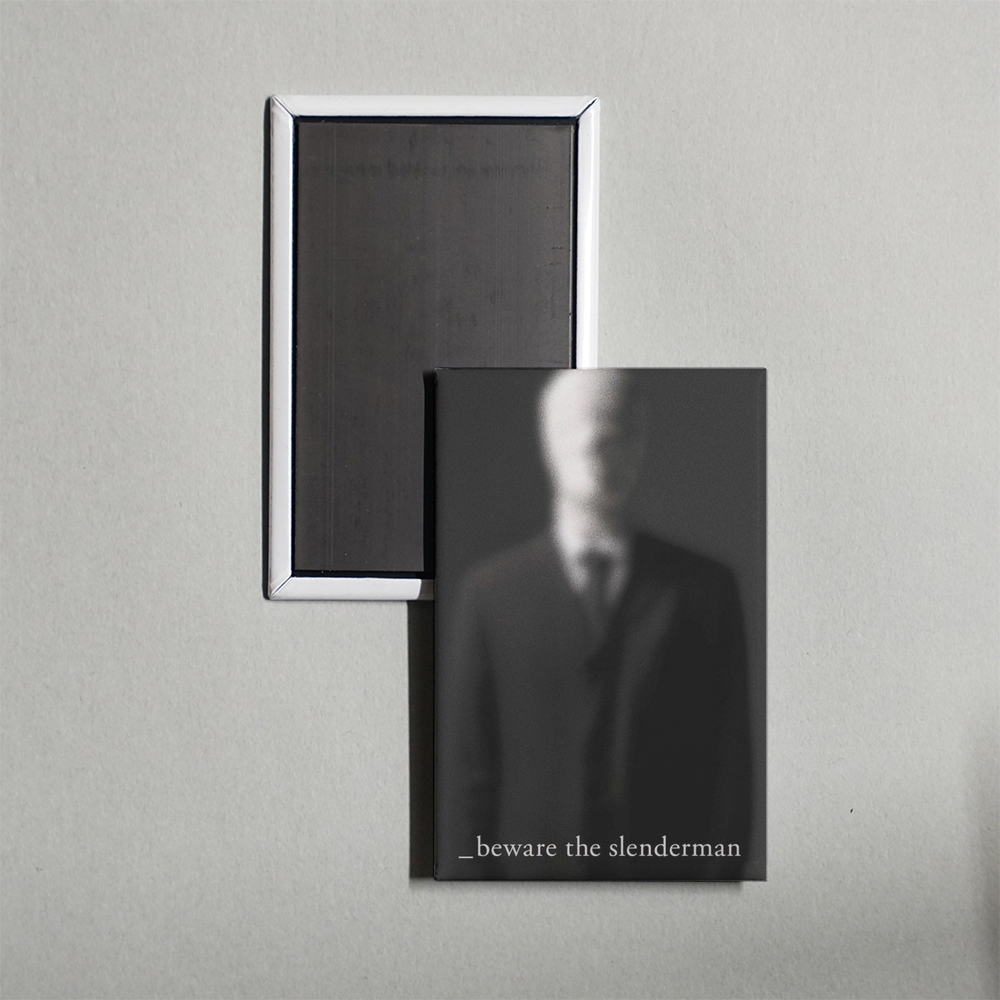 Beware the Slenderman Mini Movie Fridge Magnet