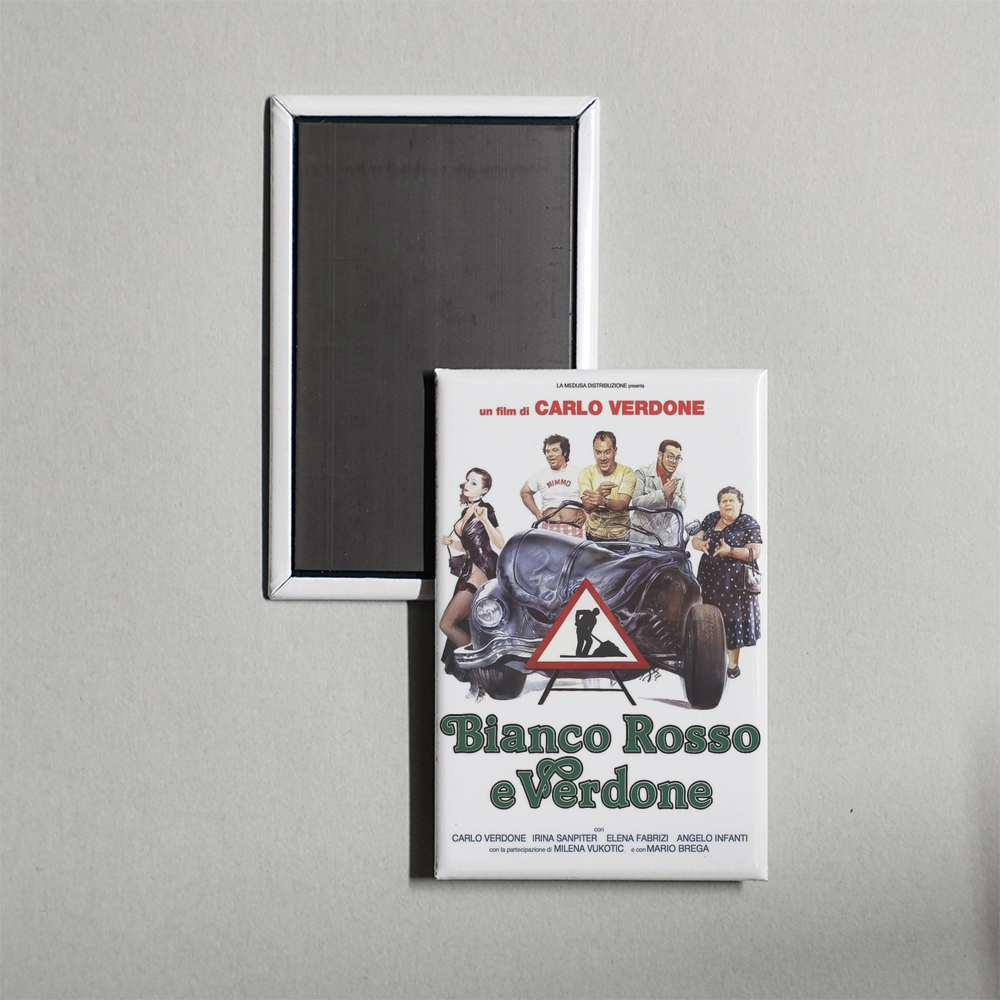 Bianco, rosso e Verdone Mini Movie Fridge Magnet