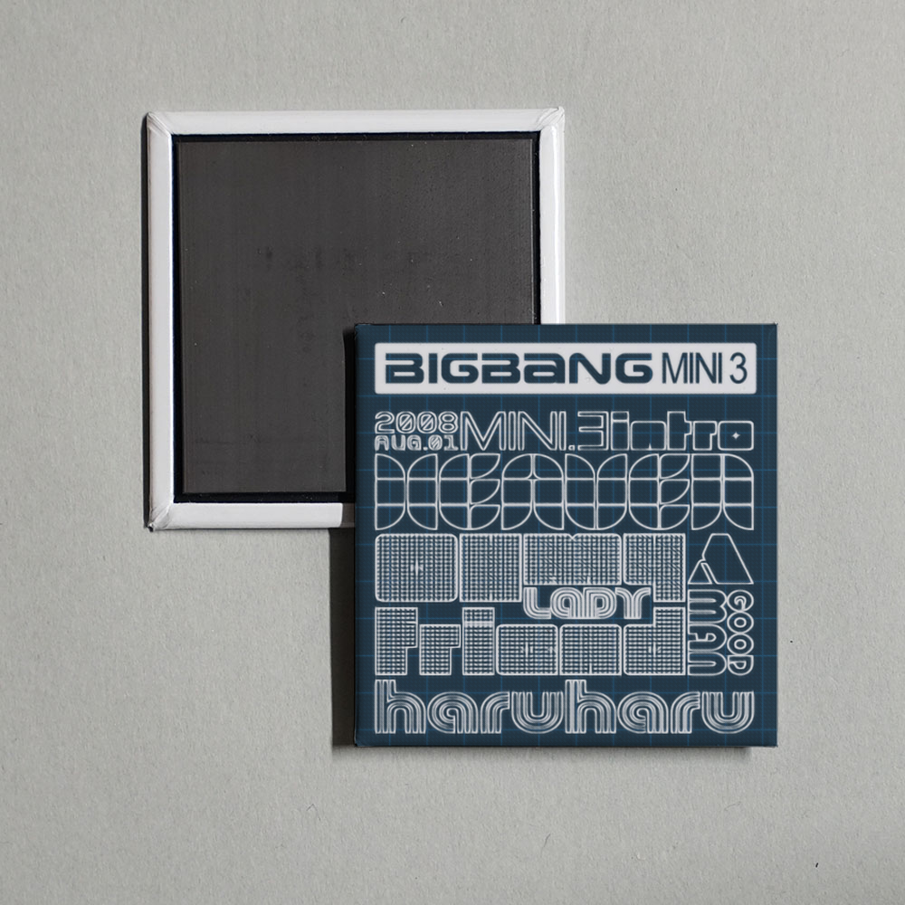 BigBang - Stand Up 3rd Mini Album (2008) Album Cover Fridge Magnet