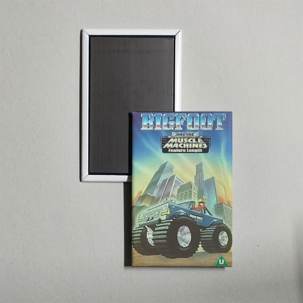 Big Foot And The Muscle Machines Mini Movie Fridge Magnet