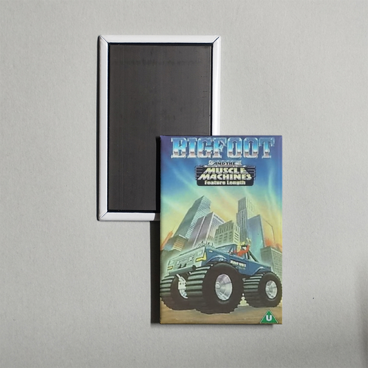 Big Foot And The Muscle Machines Mini Movie Fridge Magnet