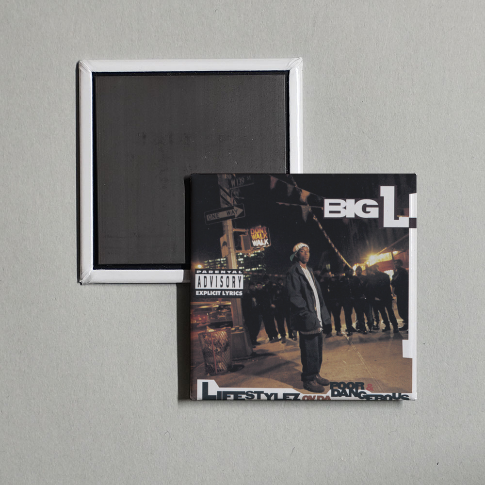 Big L - Lifestylez Ov Da Poor & Dangerous Album Cover Fridge Magnet