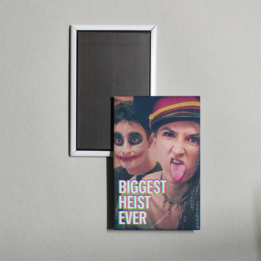 Biggest Heist Ever Mini Movie Fridge Magnet
