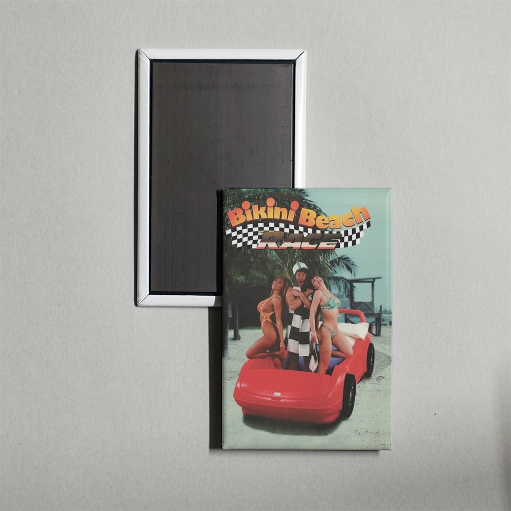 Bikini Beach Race Mini Movie Fridge Magnet