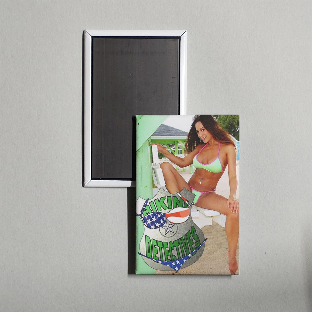 Bikini Detectives Mini Movie Fridge Magnet