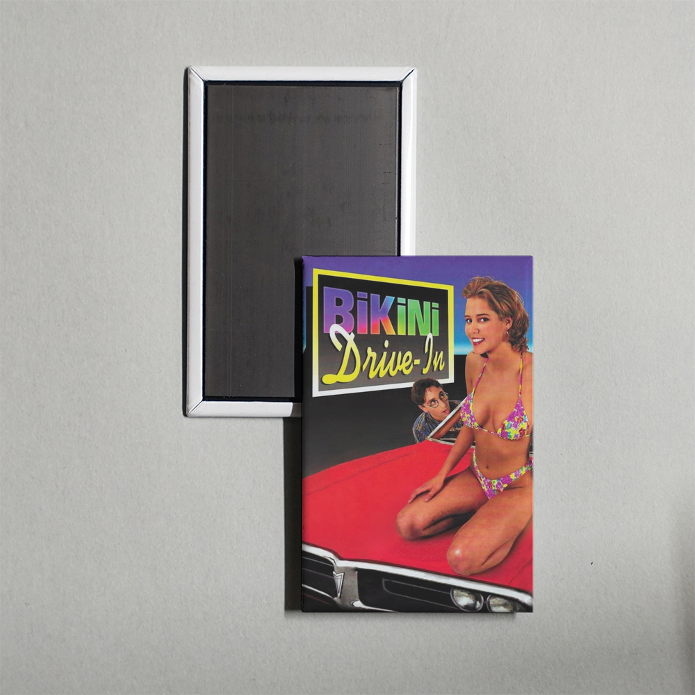 Bikini Drive-In Mini Movie Fridge Magnet