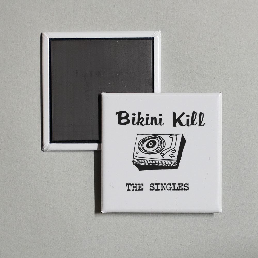 Bikini Kill - The Singles Album Cover Fridge Magnet
