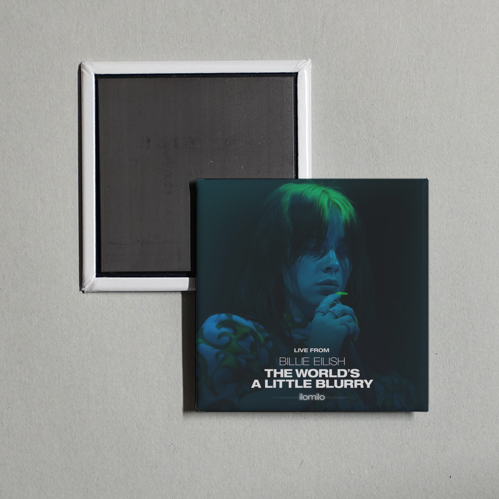 Billie Eilish - ilomilo (Live From The Film - Billie Eilish The World’s A Little Blurry) Album Cover Fridge Magnet