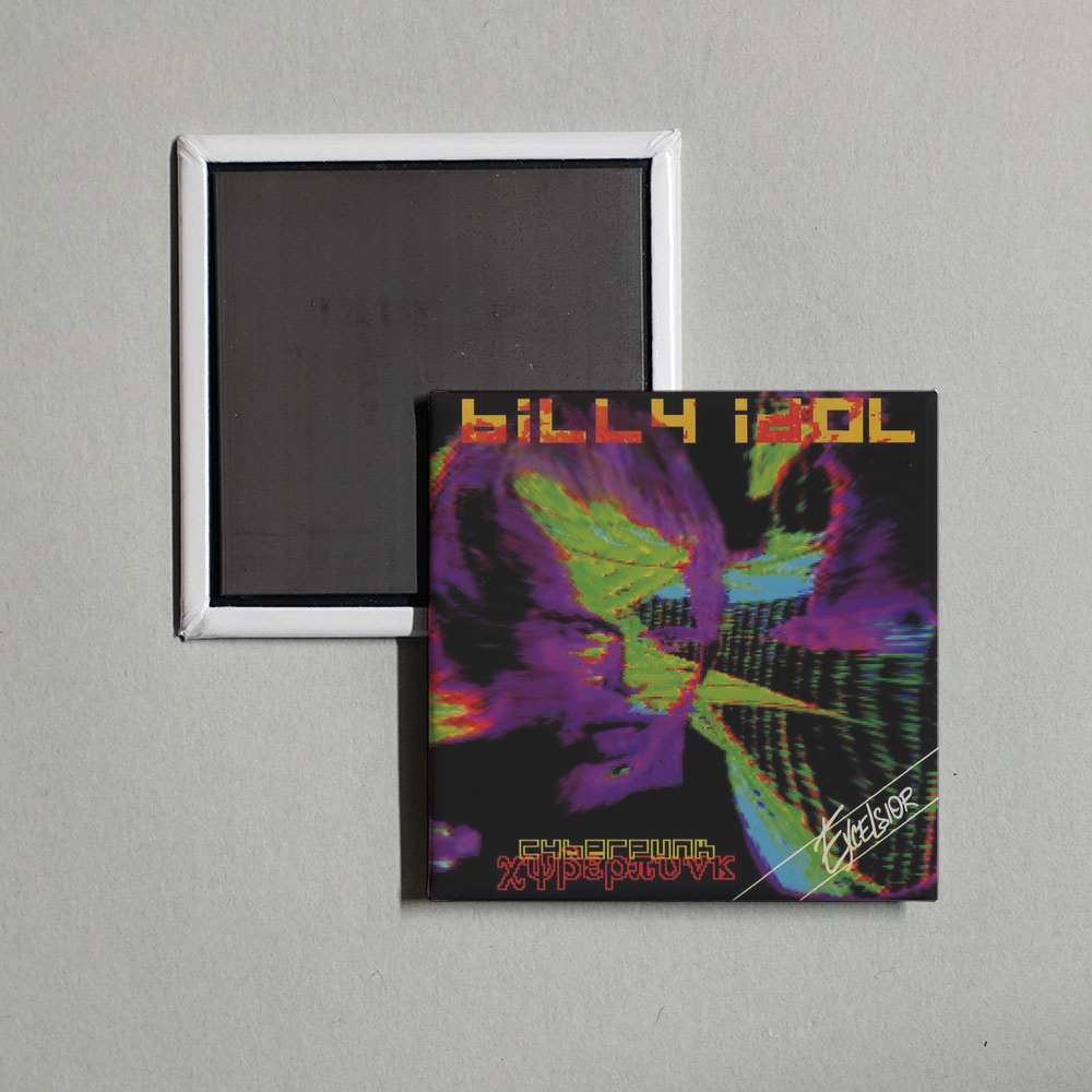 Billy Idol - Cyberpunk Album Cover Fridge Magnet