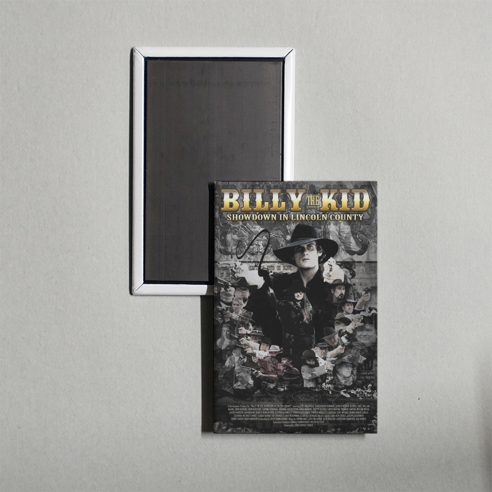 Billy the Kid Showdown in Lincoln County Mini Movie Fridge Magnet
