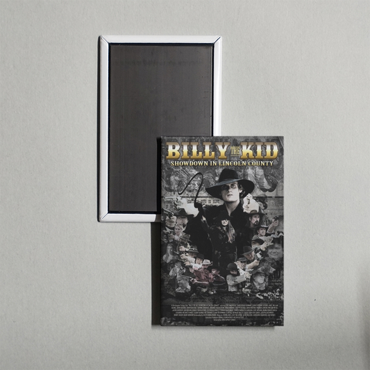 Billy the Kid Showdown in Lincoln County Mini Movie Fridge Magnet