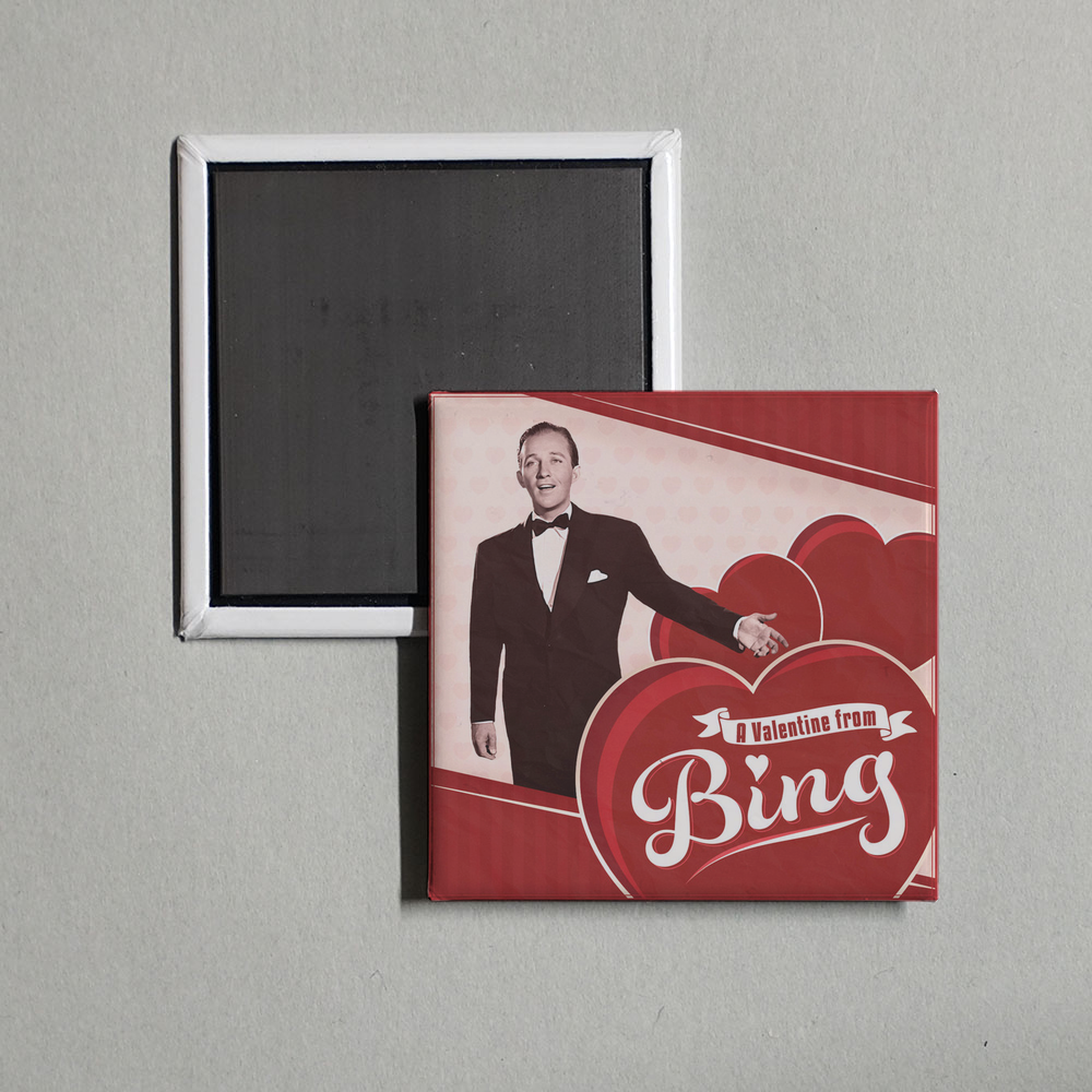 Bing Crosby - A Valentine From Bing Album Cover Fridge Magnet