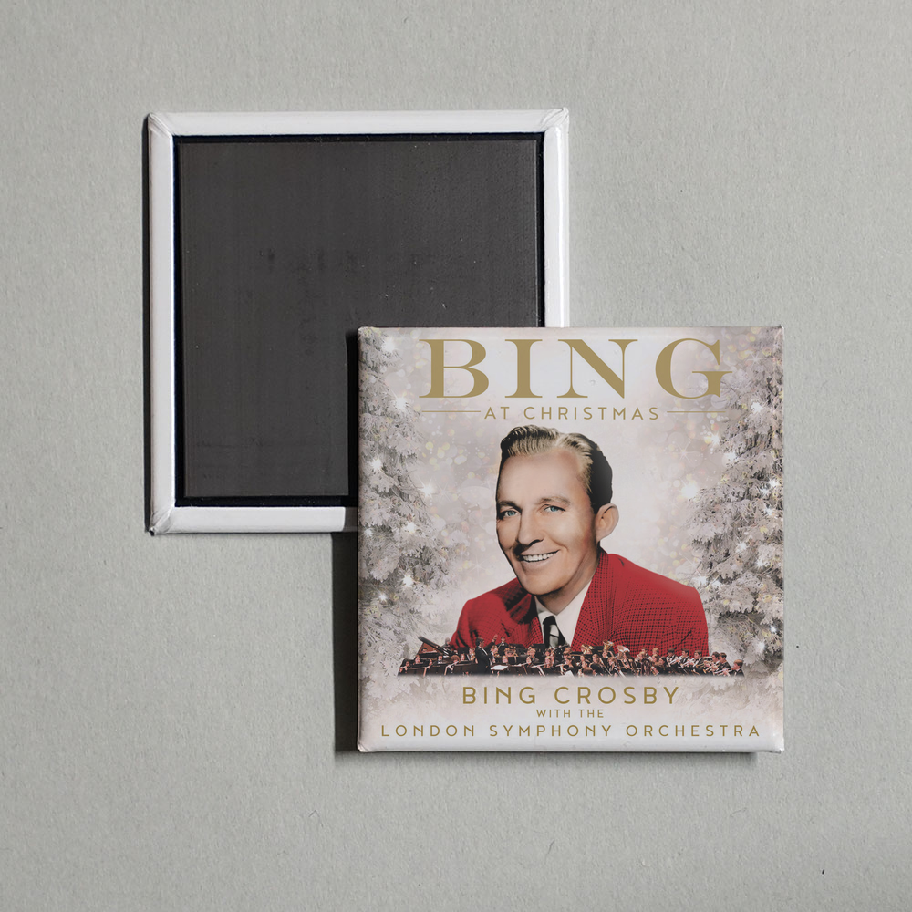 Bing Crosby - Bing At Christmas Album Cover Fridge Magnet