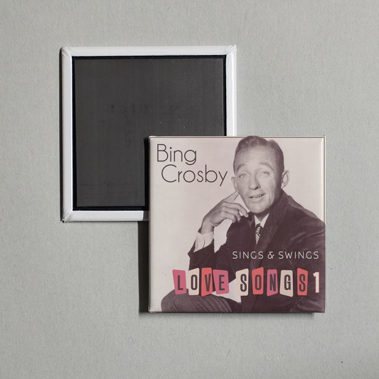 Bing Crosby - Bing Crosby Sings & Swings Love Songs 1 Album Cover Fridge Magnet