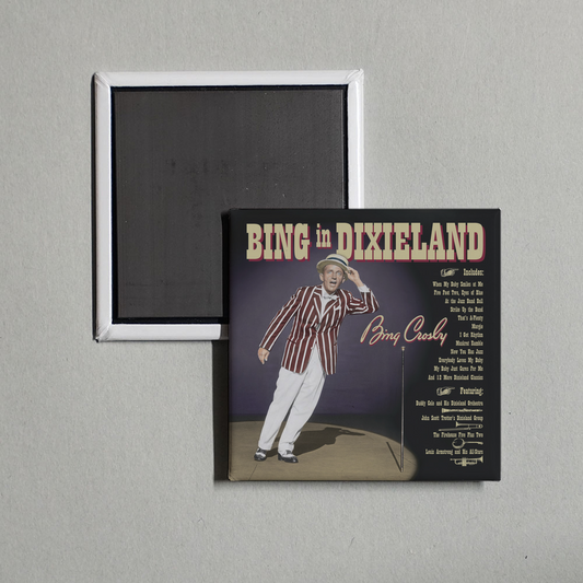 Bing Crosby - Bing In Dixieland Album Cover Fridge Magnet