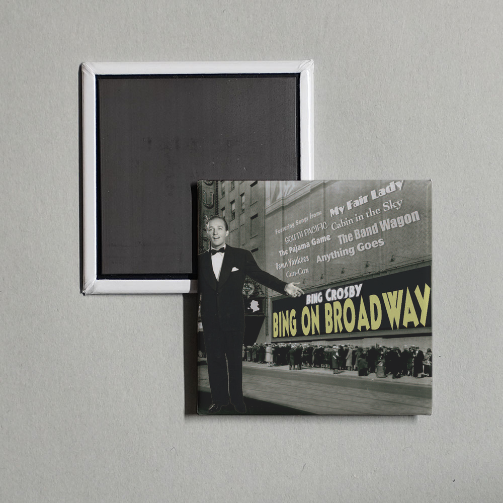 Bing Crosby - Bing On Broadway Album Cover Fridge Magnet