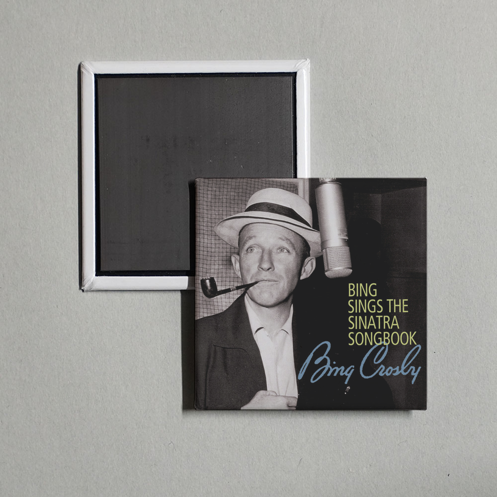 Bing Crosby - Bing Sings The Sinatra Songbook Album Cover Fridge Magnet