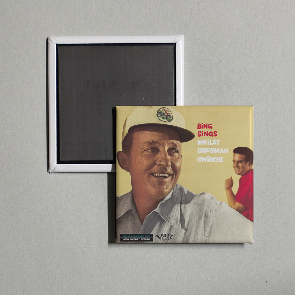 Bing Crosby - Bing Sings Whilst Bregman Swings Album Cover Fridge Magnet