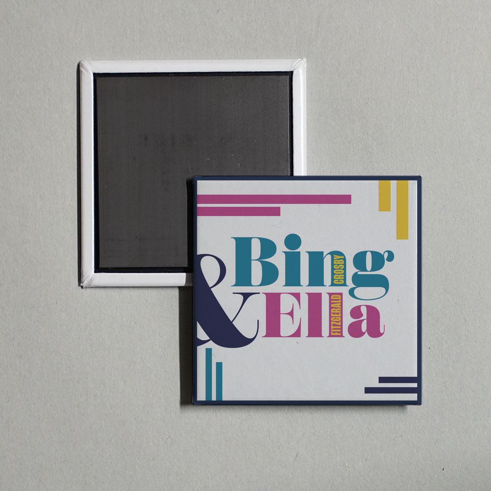 Bing Crosby - Bing & Ella Album Cover Fridge Magnet