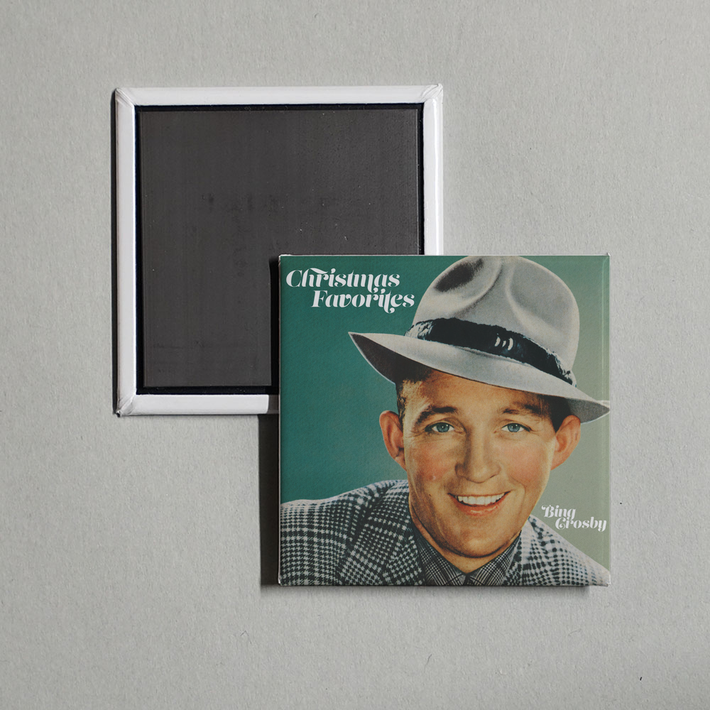 Bing Crosby - Christmas Favorites Album Cover Fridge Magnet