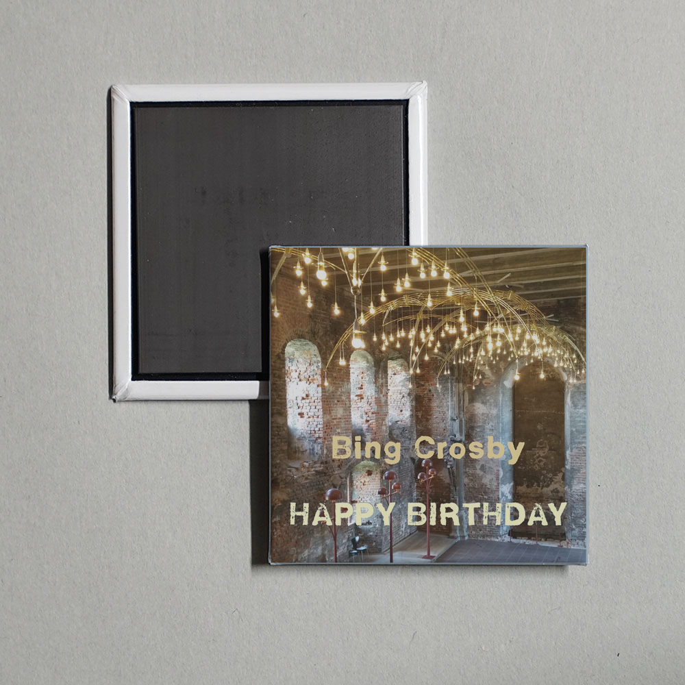 Bing Crosby - Happy Birthday Album Cover Fridge Magnet