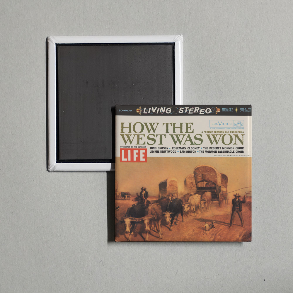 Bing Crosby - How The West Was Won (Original Soundtrack Recording) Album Cover Fridge Magnet