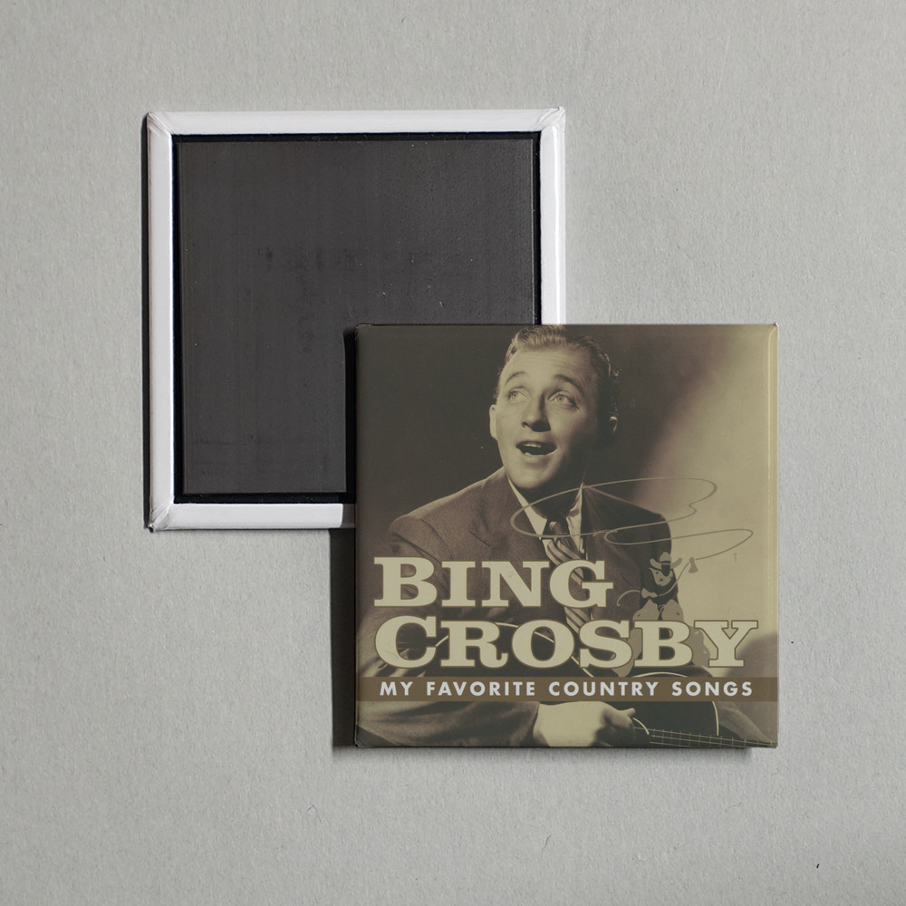 Bing Crosby - My Favorite Country Songs Album Cover Fridge Magnet