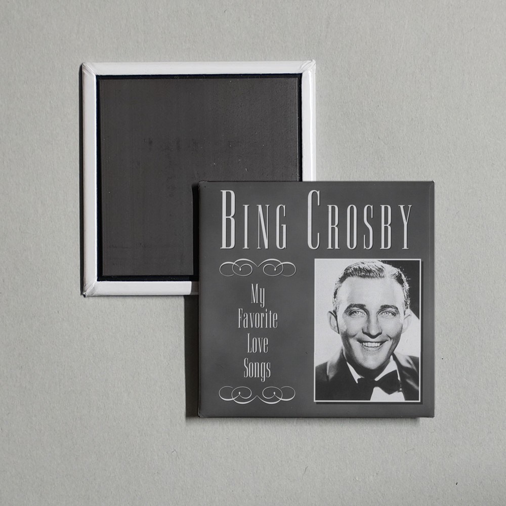 Bing Crosby - My Favorite Love Songs Album Cover Fridge Magnet